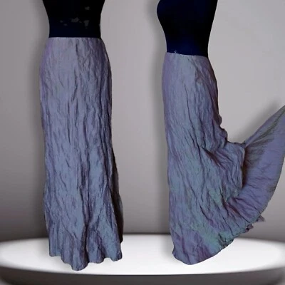 Linea Raffaelli Skirt Steampunk Hitch Ruffle Goth Taffeta Rustle Maxi EU 38 US 8 - Image 1 of 4