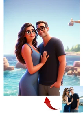 Foto Personalizada Dibujos Animados Personalizados De Foto 3D Dibujos Animados Novedad Regalo Foto 1 de 4