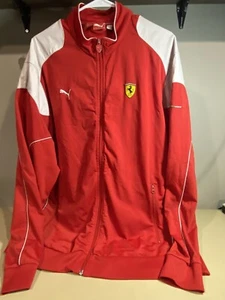 90’s Vintage Puma Scudsria Ferrari Red Track Jacket Size XXL - Picture 1 of 9