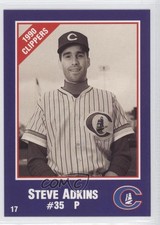 1990 Cracker Jack Columbus Clippers Police Steve Adkins #17