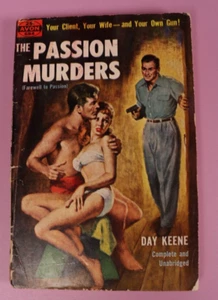 The Passion Murders by Day Keene 1951 Vintage Pulp Fiction Paperback Avon 684 - Foto 1 di 10