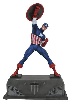 MARVEL PREMIER COLLECTION CAPTAIN AMERICA DIAMOND SELECT RESIN STATUE 30 cm - Immagine 1 di 4