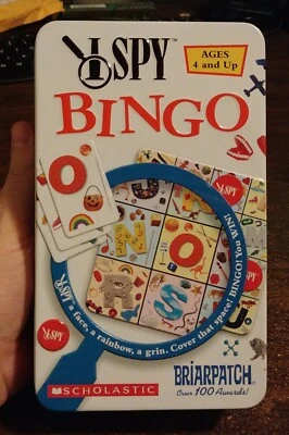 Scholastic I Spy iSpy Bingo Game In Tin Briarpatch 2003 Complete - Image 1 of 4