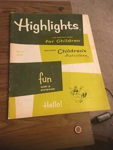Highlights - The Monthly Book For Children , March Magazine 1972 - Picture 1 of 5