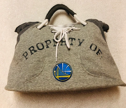 PRO-FAN-ITY Golden State Warriors NBA Distressed Fleece Tote Bag Handles Pockets Cover