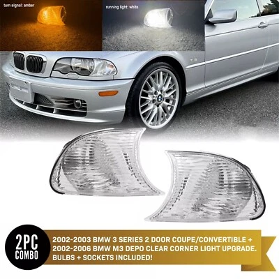 Indicador de señal de esquina LED luz de estacionamiento para BMW Serie 3 M3 E46 2000-2006 Foto 1 de 4