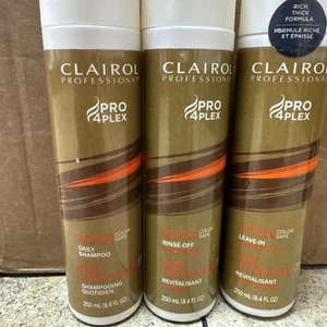 Clairol Pro 4 Plex Repair Color Safe Shampoo,conditioner,leave In 8.4 Oz All 3 - Picture 1 of 4