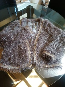 New Open Front Fringed Party jacket Sz XS ( shows Sz M but Actual us Sz is XS) - Picture 1 of 11
