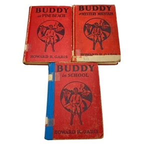 Vintage Buddy Series by Howard R Garis Hardback books 20s 30s ex library - Picture 1 of 20