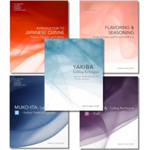Japanese Cuisine Complete 5 Book Set – Intro/Flavor/Mukoita I&II/Yakiba English - Picture 1 of 19