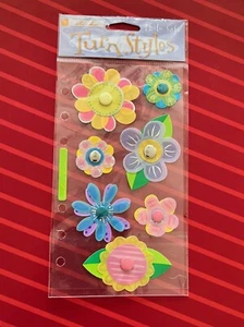 BREEZY BLOSSOMS TURN STYLE FLOWER STICKERS BY STICKO - FREE SHIPPING - Picture 1 of 1