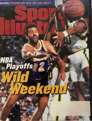 5/8/1995 Sports Illustrated Magazine - Vlade Divac Los Angeles Lakers - Image 1 of 3