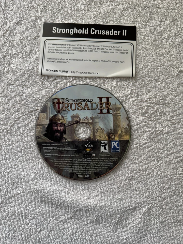Stronghold Crusader II (PC, 2014) - DVD ONLY WITH SERIAL KEY!!! - Image 1 of 1