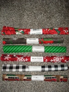 LOT OF SIX CHRISTMAS COTTON PRINT FABRIC FAT QUARTER BUNDLES - Picture 1 of 2