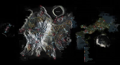 Death Stranding: Map of United Cities of America World Map Poster Brand New - Image 1 of 2