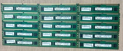 Lot (15) 4GB Samsung M378B5173QH0-CK0 DDR3 PC3-12800u 1600MHz Desktop RAM Memory - Image 1 of 4