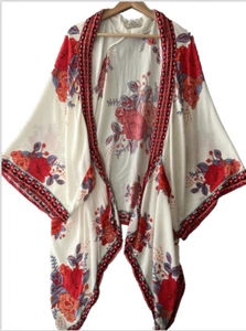 Flying Tomato (Anthropologie) - Women's Open Front Kimono (Swim Cover) - S/M - Picture 1 of 9
