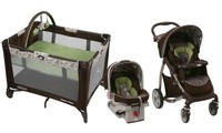 Baby Stroller with Car Seat Travel System Infant Playard Crib Combo Boys
