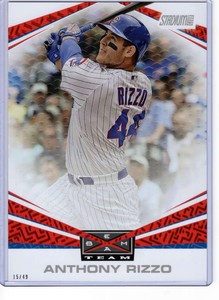 Anthony Rizzo 2019 Topps Stadium Club Beam Team 5x7 #BT-12 /49 Cubs 