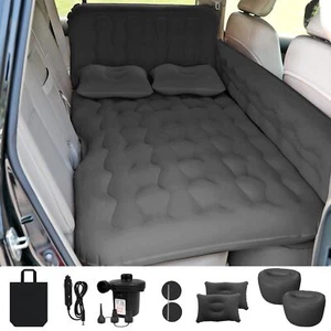 Aufblasbare Auto Luftmatratze - Autobett für Rücksitz Schlafen Camping mit Pumpe - Bild 1 von 5