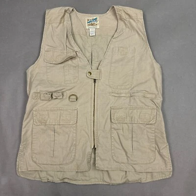 Travel Smith Vest Mens Medium Beige Safari Photography Photog Range Fishing - Image 1 of 4