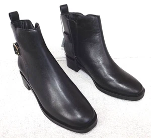 Cole Haan Kimberly Women's 5.5B Black Leather Waterproof Ankle Bootie/Boot, New - Picture 1 of 12