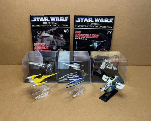Star Wars Starships Deagostini Naboo Royal Starship Sith Infiltrator Titanium Cover
