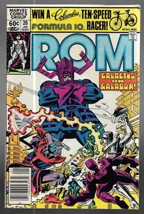 ROM Spaceknight #26 Marvel Comics 1981 VG+ Galactus - Picture 1 of 2