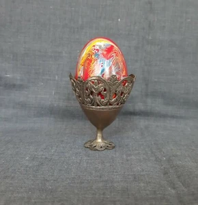 ANTIGUA OTOMANA TURCA FILIGRANA ALEACIÓN PLATA ZARF PORTAVASOS CAFÉ-19C - Imagen 1 de 7