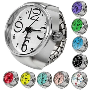 Uhrenring Damen Herren cooler Finger Uhrenring für Frau Modeschmuck Geschenk - Bild 1 von 25