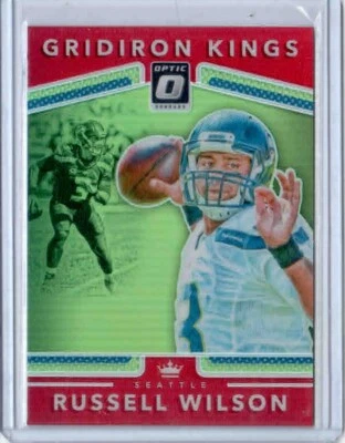 2017 DONRUSS OPTIC GRIDIRON KINGS RED #21 - RUSSELL WILSON #ED 68/99 - Image 1 of 2