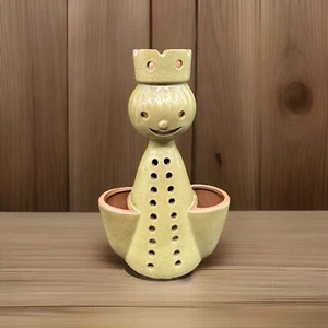 VTG STONEWARE DESIGNS WEST CALIFORNIA POTTERY Incense Planter Avocado MCM 11” - Picture 1 of 12
