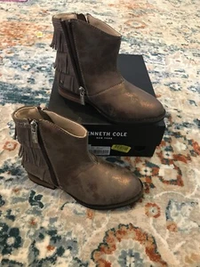 Girls Kenneth Cole Reaction Size 11c Downtown Girl 2 Boots Booties Brown NIB - Picture 1 of 4