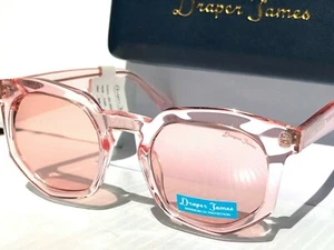 NEW Draper James HATTIE Clear Pink Designer Frame w/ Pink Women's Sunglass 0042 - Picture 1 of 12