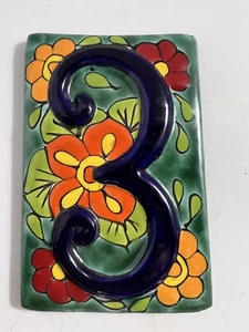5.5”x3.5” Mexican Pottery House Number “3” - Picture 1 of 1