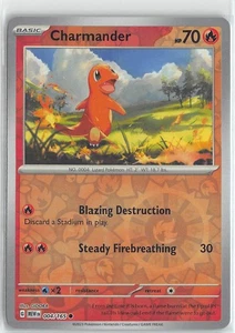 Pokemon TCG Scarlet & Violet 151 MEW Reverse Foil Common #4/165 Charmander - Picture 1 of 2