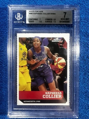 Napheesa Collier Sports Ilustrated For Kids ROOKIE 2019 RC BGS 7 VERY NICE LYNX - Image 1 of 4