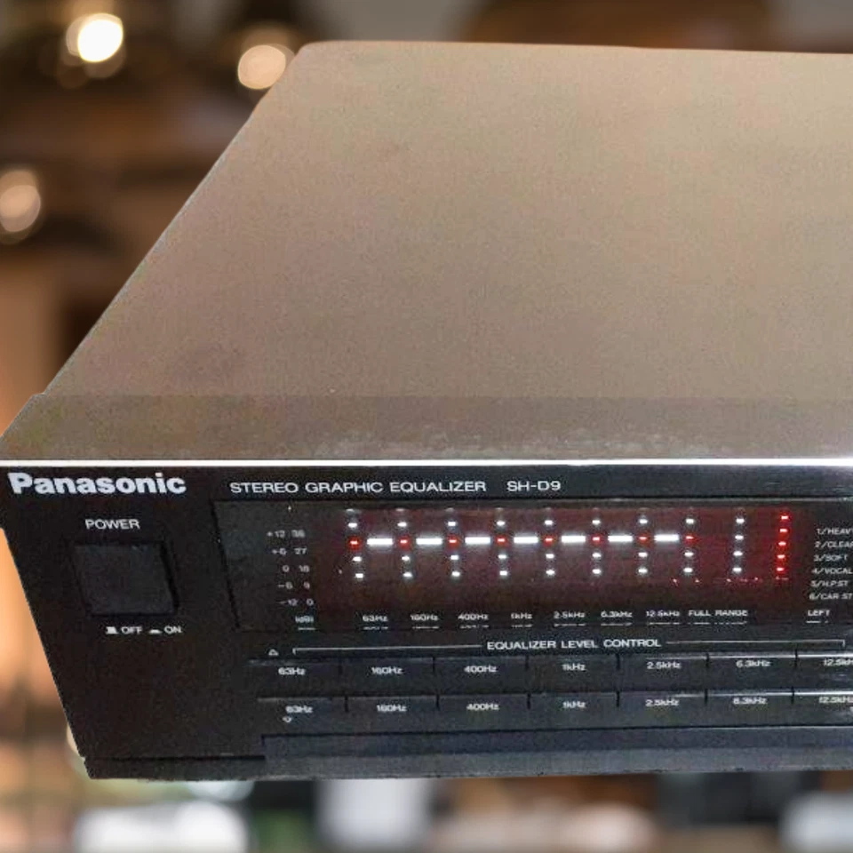 Panasonic SH-D9 Stereo 7-Band Graphic Equalizer Vintage Spectrum Analyzer Japan - Image 1 of 4