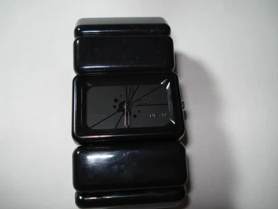 RARO RELOJ GRANDE HOMBRE NIXON THE VEGA CERÁMICA NEGRO BATERÍA NUEVA Foto 1 de 4