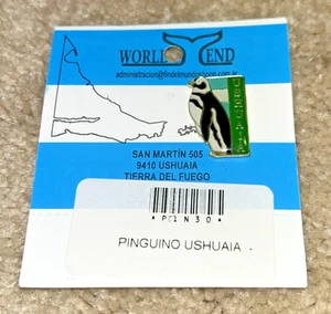 Metal Lapel Pin PINGUINO USHUAIA From World's End, Ushuaia TIERRA DEL FUEGO #3 - Picture 1 of 3