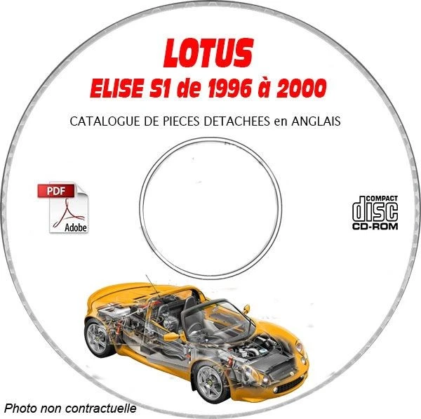 ELISE S1 96-00 - Catalogue Pieces CDROM LOTUS Anglais Expédition - --, Support  - Photo 1/1