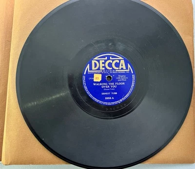 78RPM  Decca Ernest Tubb 5958 Walking the Floor Over You & I'm Missing You - Image 1 of 2