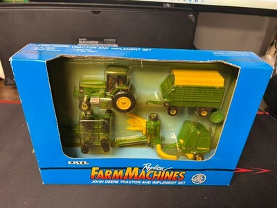 ERTL Farm Machines Replica Series John Deere 4255 Tractor And Implement Set 1/64 - Image 1 of 4