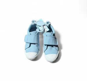 New Toddler Boys' Ezra Canvas Sneakers Hook & Loop Blue Cat & Jack Size 11 - Picture 1 of 5