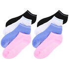  4 Pairs Polyester Cotton Dispensed Crew Socks Women's Breathable Sports