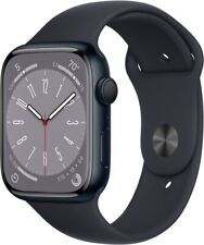 Apple Watch Series 8 45mm GPS + Cellular, Grade A+, Black Case, Black Band