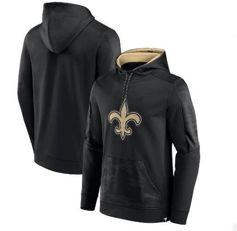 Newest Orleans Saints Men's Fanatics Powder On The Ball Therma Pullover Hoodie Cover