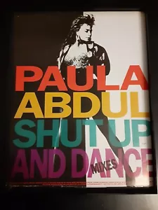Paula Abdul Shut Up and Dance seltenes Original Promo Poster Anzeige gerahmt! - Bild 1 von 1