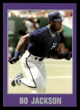 Bo Jackson 1990 Purple Border Star Card Running Kansas City Royals