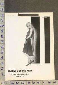 1929 FASHION WOMEN BLANCHE LEBOUVIER PAPILLOTE PARIS ART DECO DORLAND ART ADWW28 - Picture 1 of 1